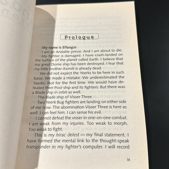 The Andalite Chronicles #1: Elfangor’s Journey - Scholastic Paperback Novel - Picture 6 of 7